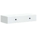 Vegghengt Sidebord Hvit 87,5 x 34,5 x 17 cm Konstruert tre