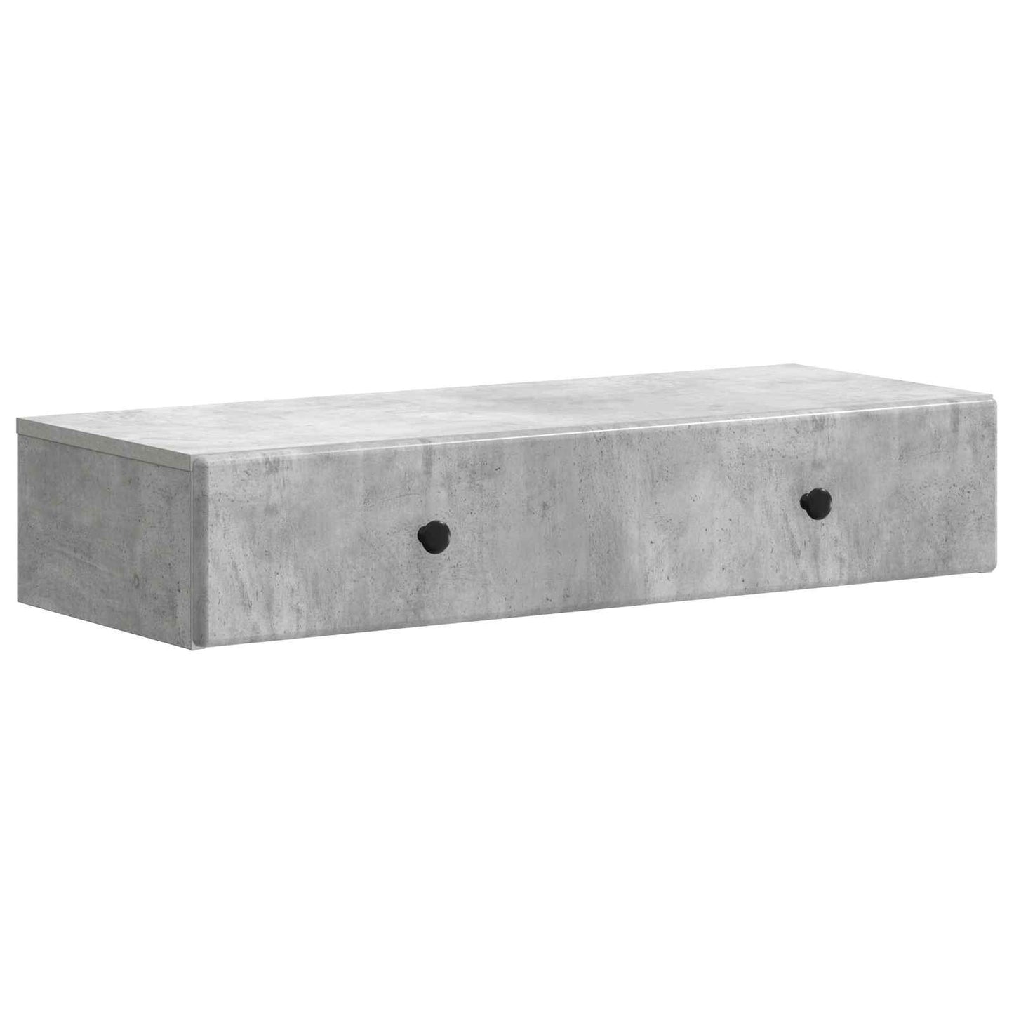Vegghengt Sidebord Betonggrå 87,5 x 34,5 x 17 cm Konstruert tre