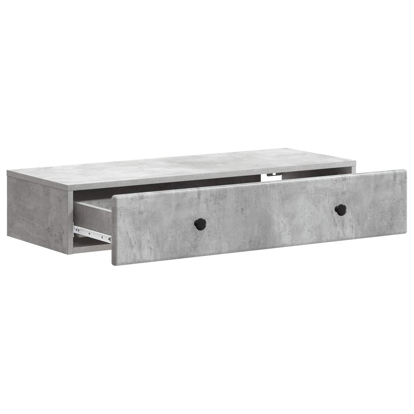 Vegghengt Sidebord Betonggrå 87,5 x 34,5 x 17 cm Konstruert tre