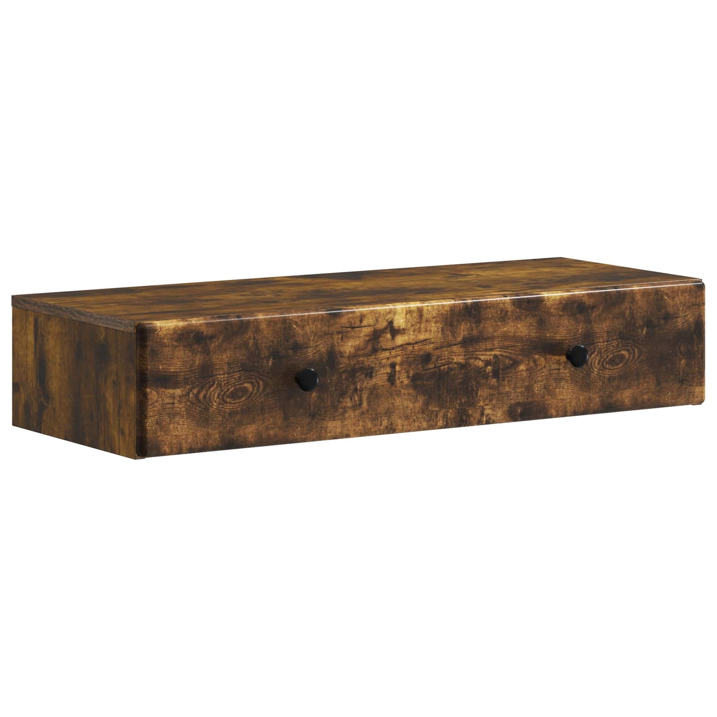 Vegghengt Sidebord Røkt Eik 87,5 x 34,5 x 17 cm Konstruert tre
