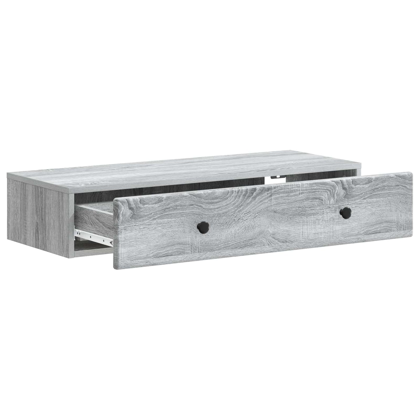 Vegghengt Sidebord Grå sonoma 87,5 x 34,5 x 17 cm