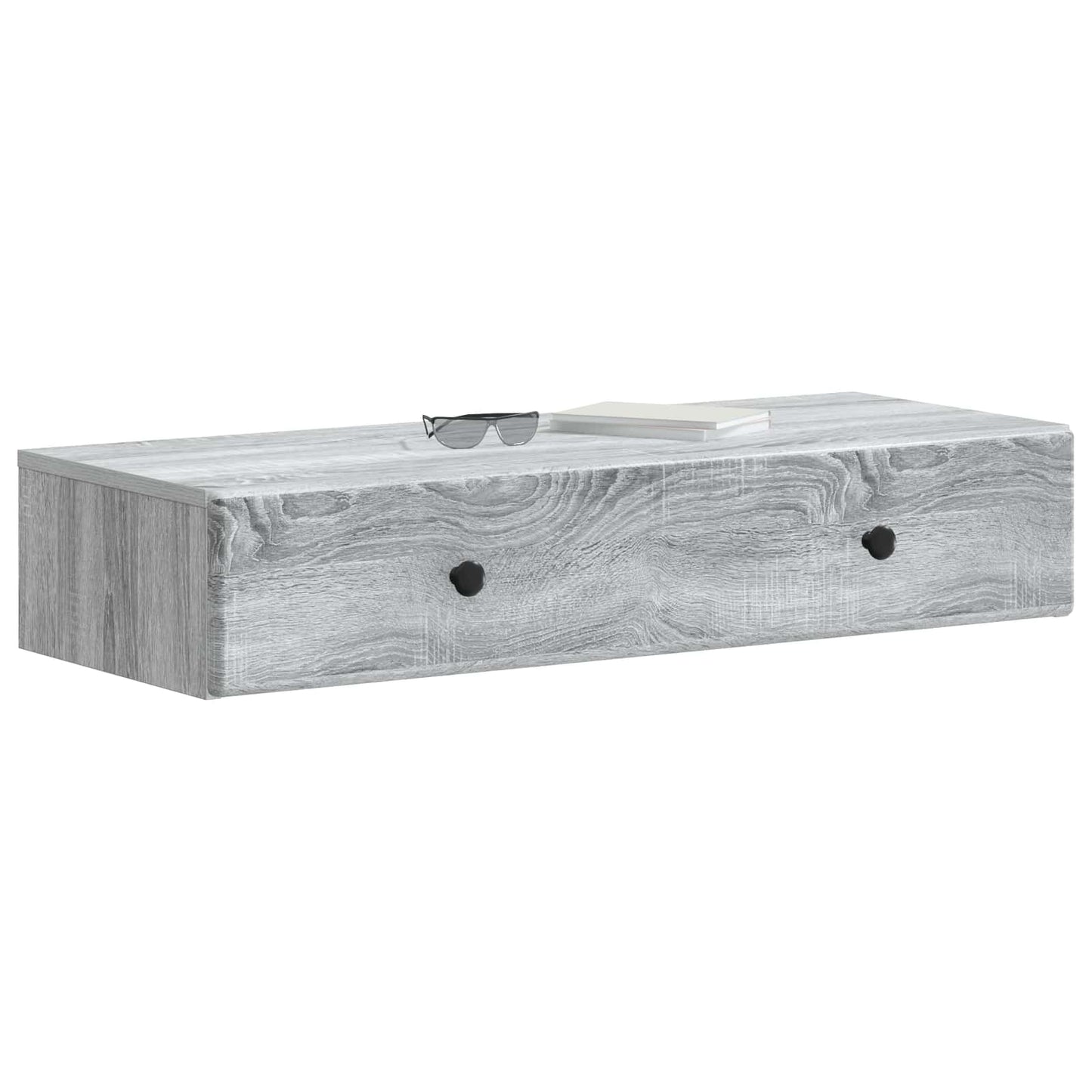 Vegghengt Sidebord Grå sonoma 87,5 x 34,5 x 17 cm
