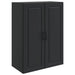 Vegghengt skap Svart 66 x 34,5 x 90 cm Konstruert tre
