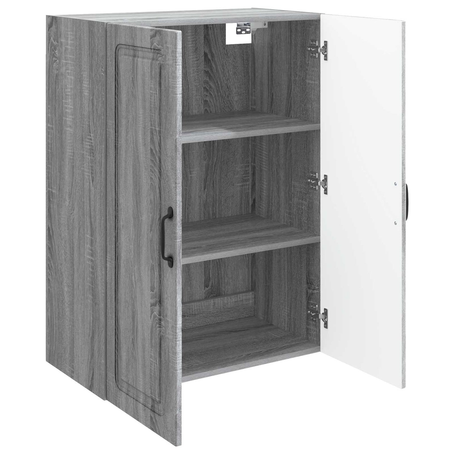 Vegghengt skap Grå Sonoma 66 x 34,5 x 90 cm Konstruert tre