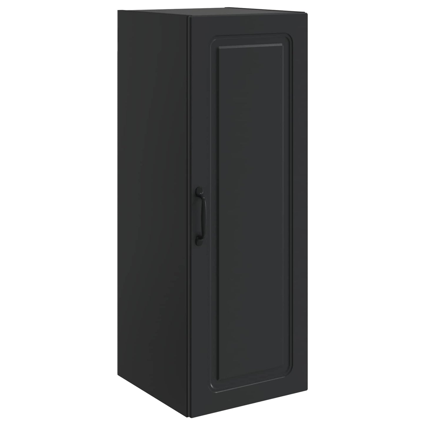 Vegghengt skap Svart 33 x 34,5 x 90 cm Konstruert tre