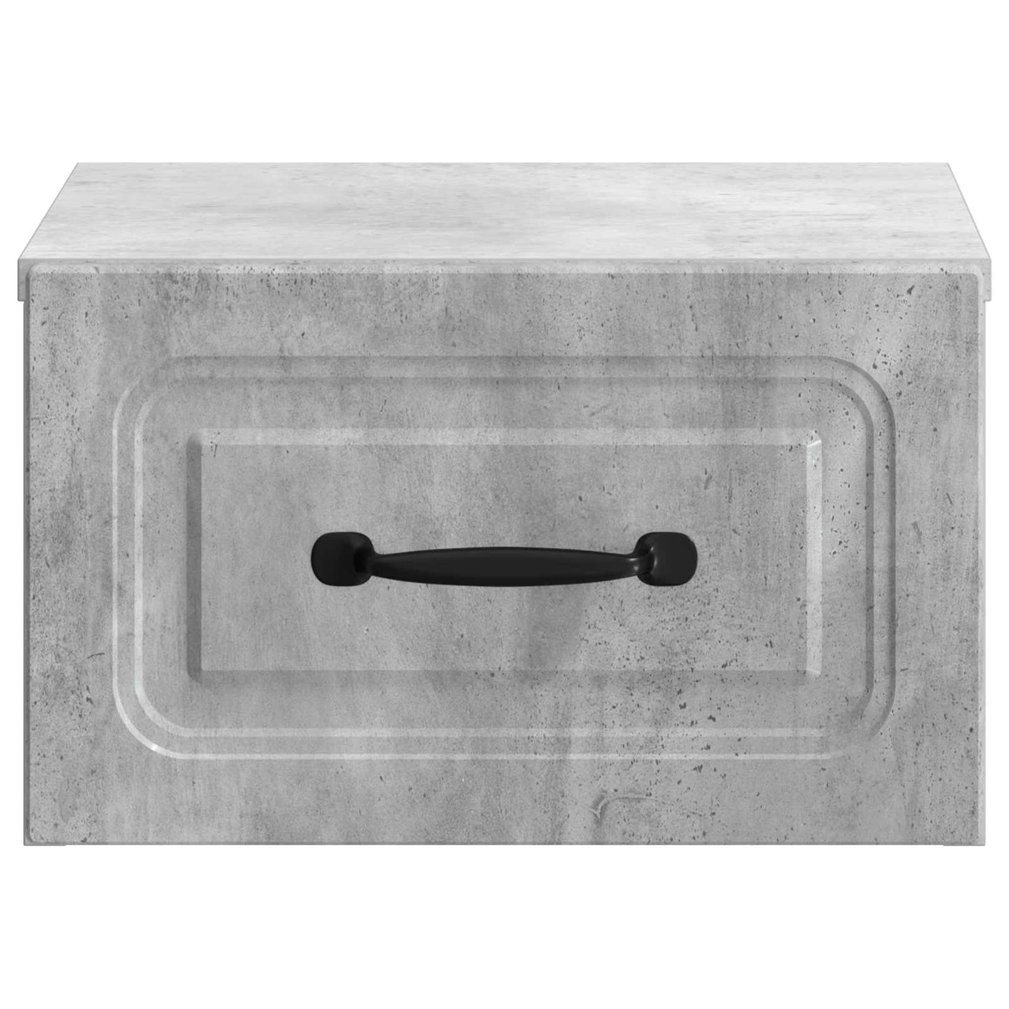 Vegghengt Nattbord Betonggrå 34,5 x 33 x 20 cm Konstruert tre