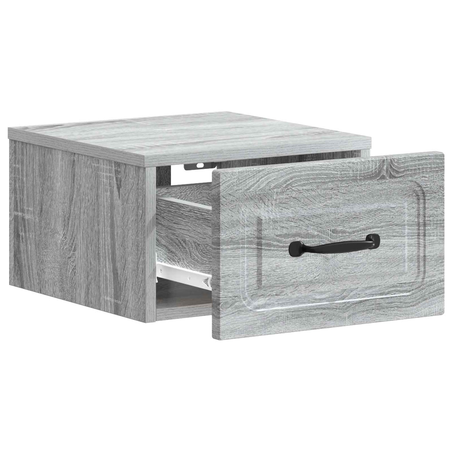 Vegghengt Nattbord Grå sonoma 34,5 x 33 x 20 cm Konstruert tre