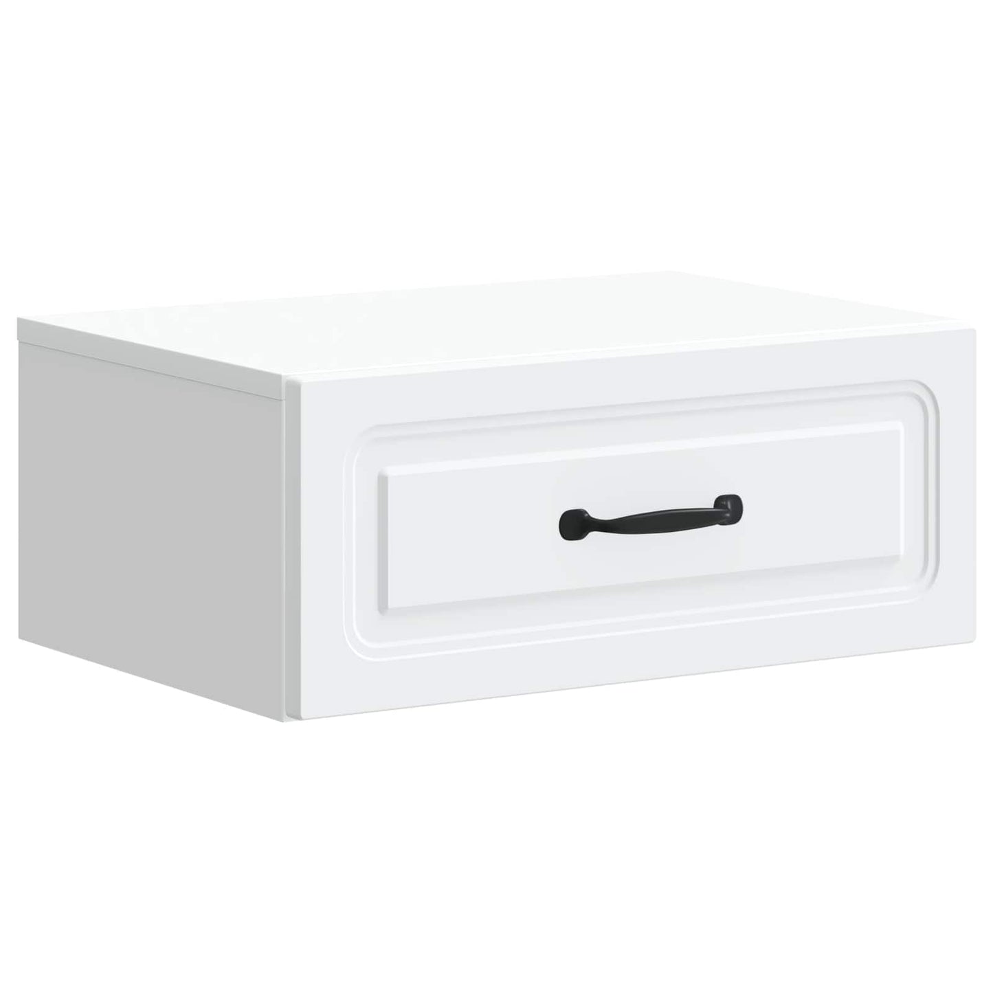 Vegghengt Nattbord 2 pcs Hvit 49 x 34,5 x 20 cm Konstruert tre