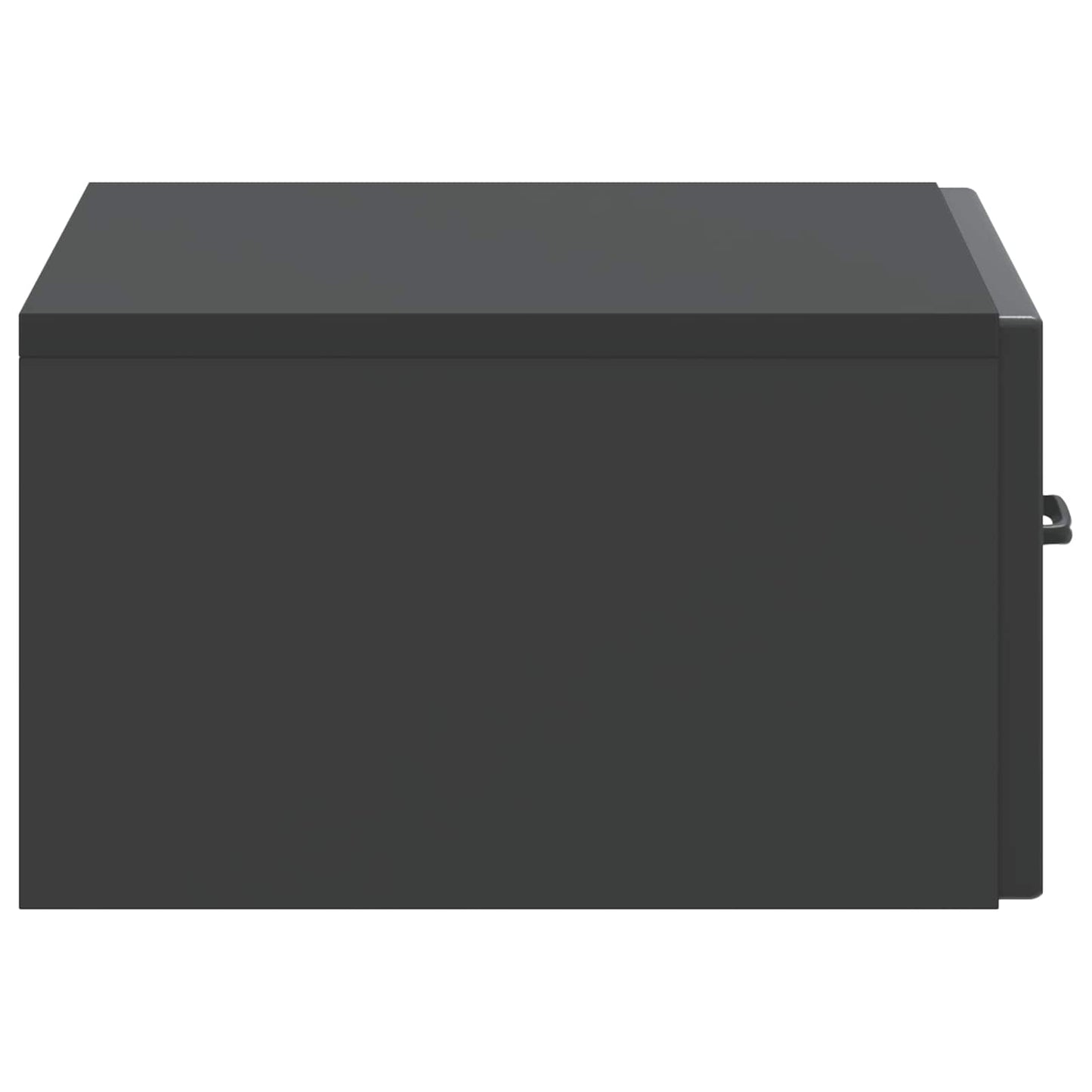 Vegghengt Nattbord Svart 49 x 34,5 x 20 cm Konstruert tre