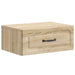 Vegghengt Nattbord Sonoma eik 49 x 34,5 x 20 cm Konstruert tre