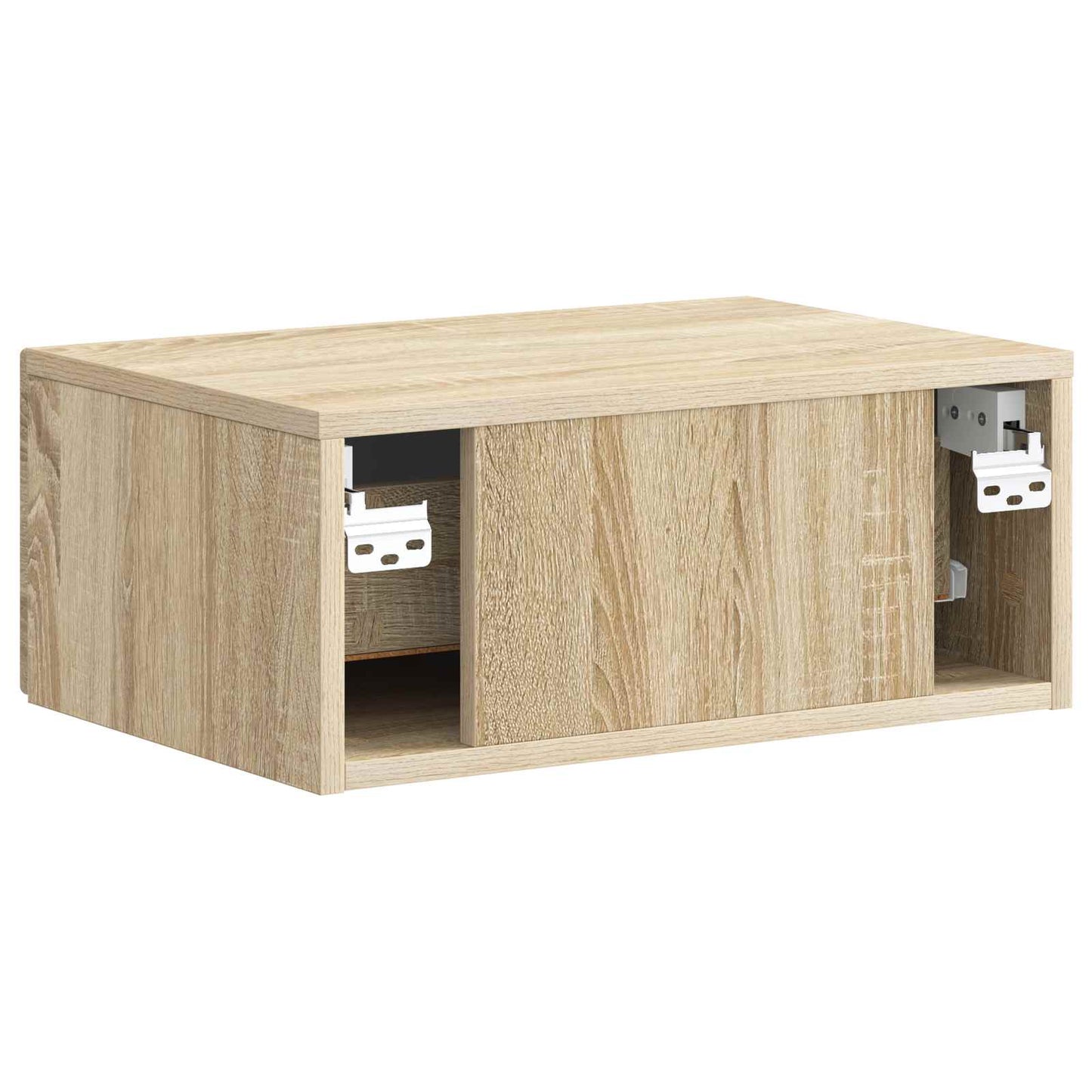Vegghengt Nattbord Sonoma eik 49 x 34,5 x 20 cm Konstruert tre