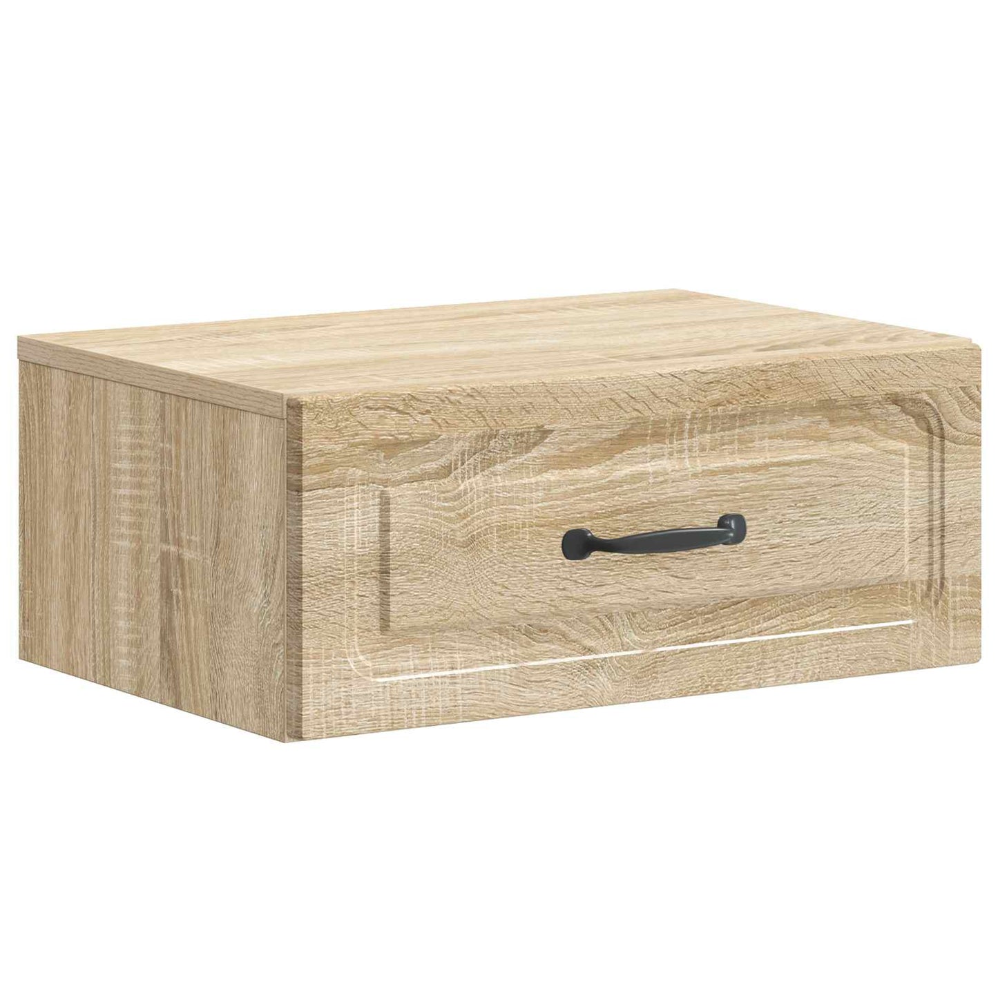 Vegghengt Nattbord med skuff 2 pcs Sonoma eik 49 x 34,5 x 20 cm