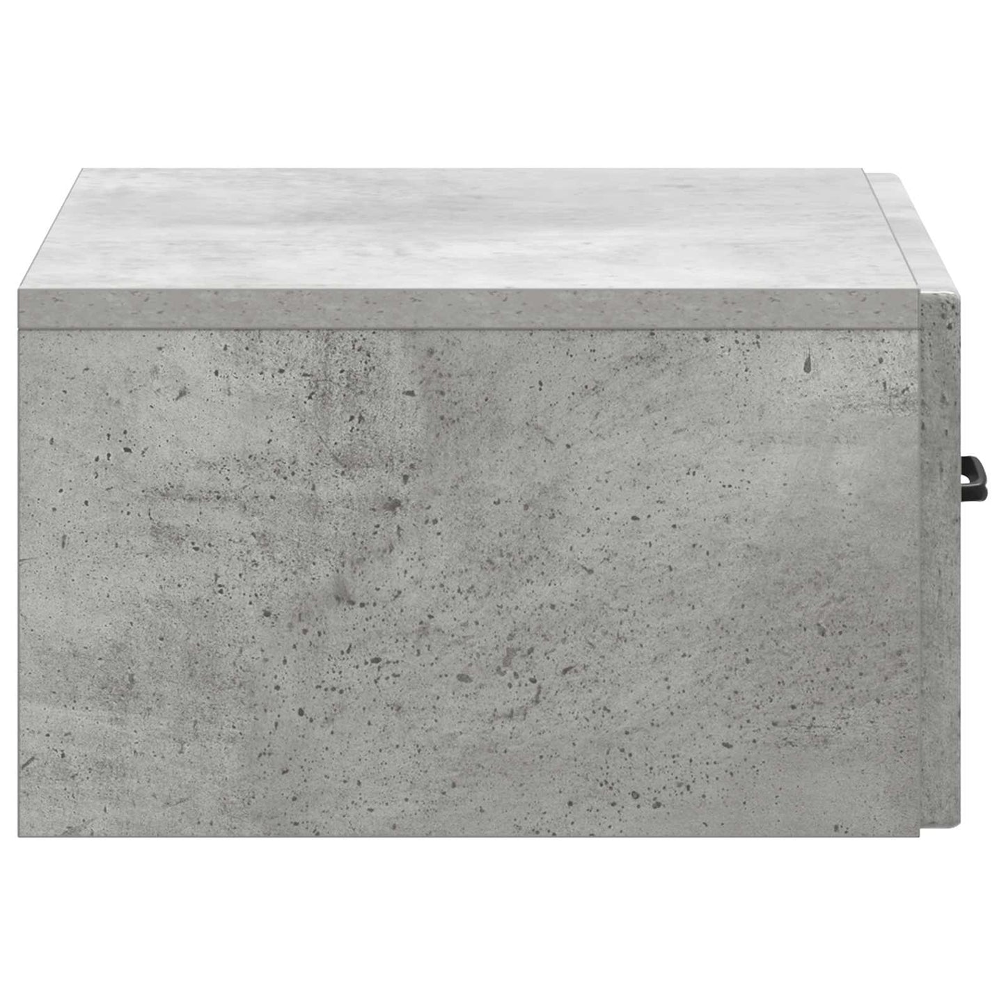 Vegghengt Nattbord med skuff 2 pcs Betonggrå 49 x 34,5 x 20 cm