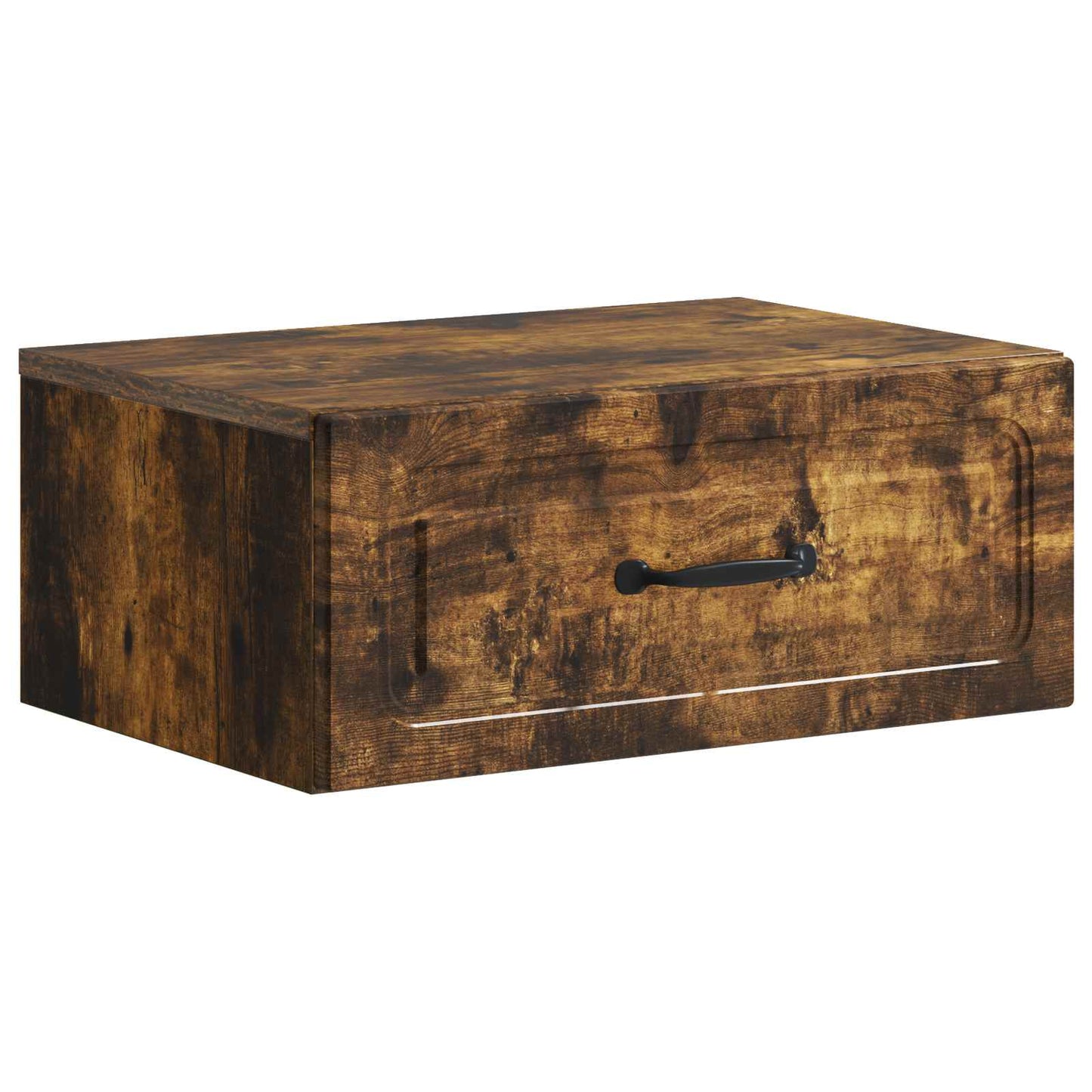 Vegghengt Nattbord Røkt Eik 49 x 34,5 x 20 cm Konstruert tre