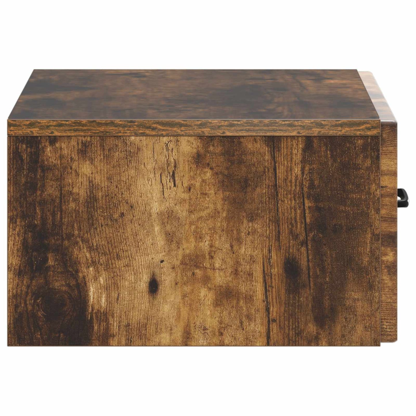 Vegghengt Nattbord Røkt Eik 49 x 34,5 x 20 cm Konstruert tre