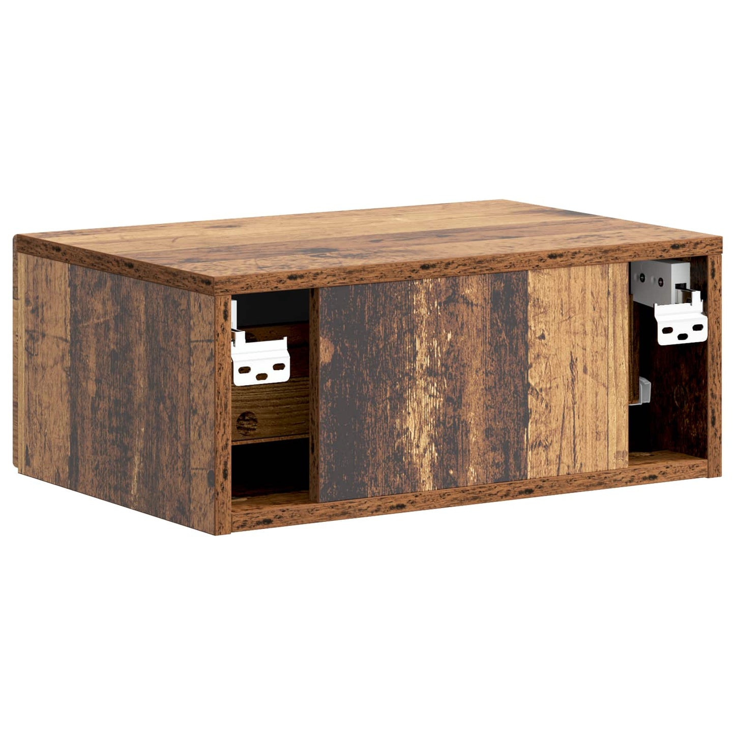 Vegghengt Nattbord Gammelt tre 49 x 34,5 x 20 cm Konstruert tre