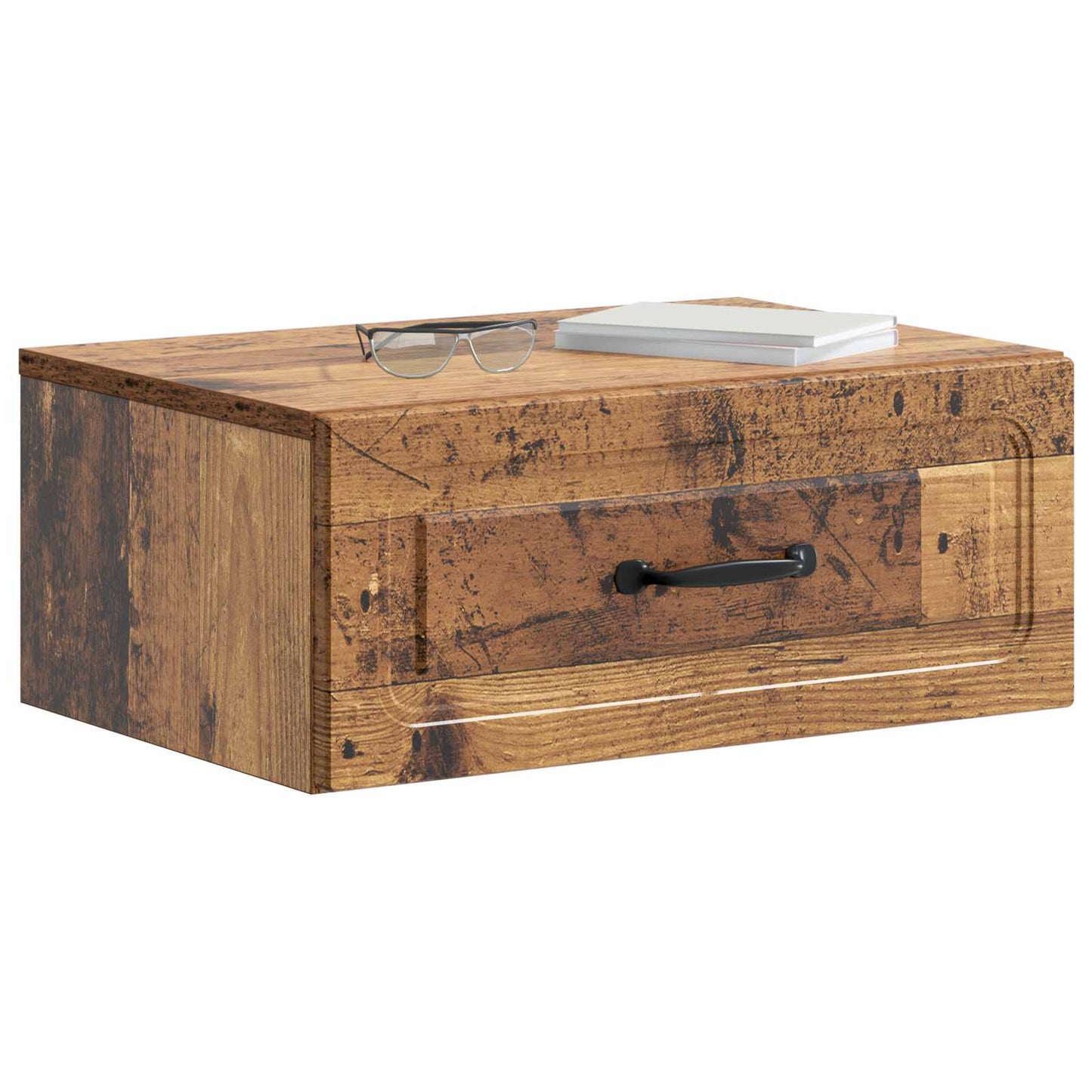 Vegghengt Nattbord Gammelt tre 49 x 34,5 x 20 cm Konstruert tre