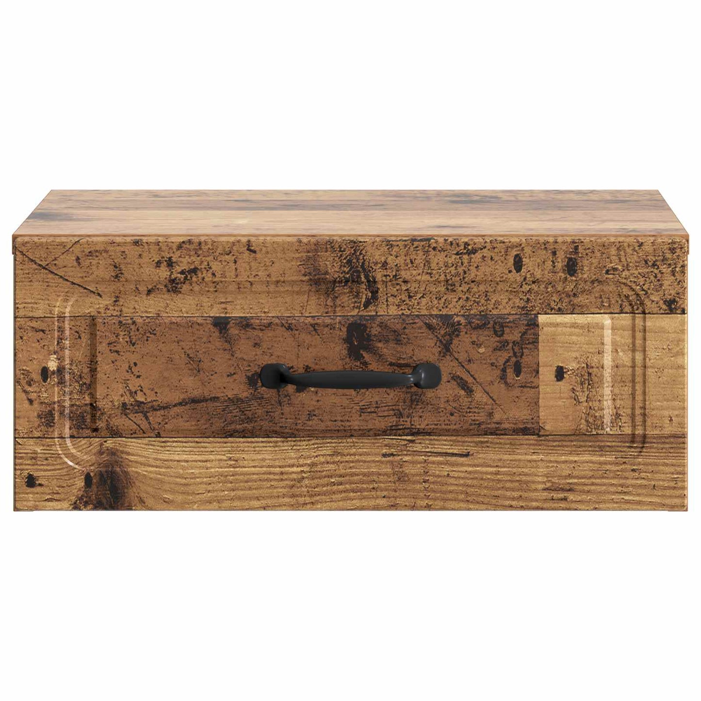 Vegghengt Nattbord 2 pcs Gammelt tre 49 x 34,5 x 20 cm
