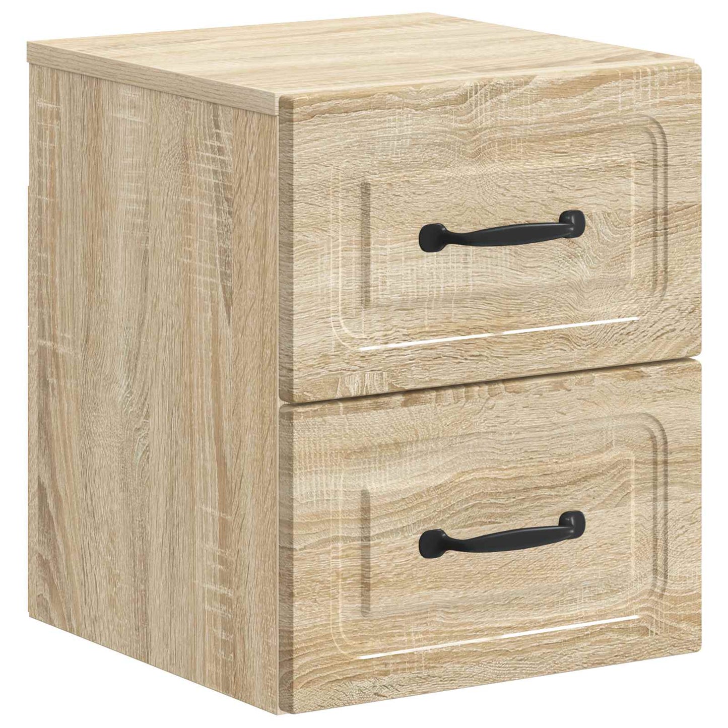 Vegghengt Nattbord Sonoma eik 34,5 x 33 x 40 cm Konstruert tre
