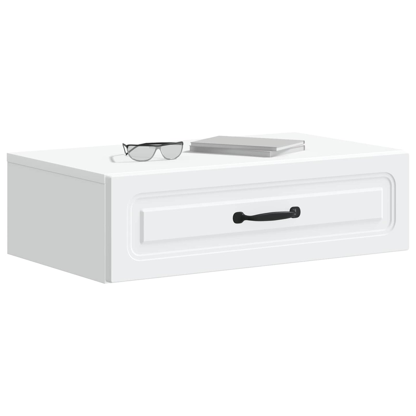 Vegghengt Sidebord Hvit 59 x 34,5 x 17 cm Konstruert tre