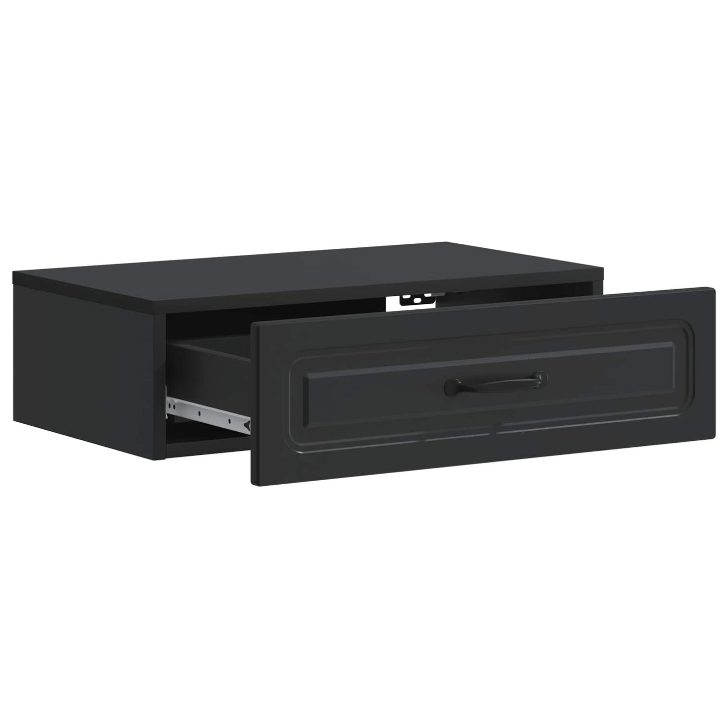 Vegghengt Sidebord Svart 59 x 34,5 x 17 cm Konstruert tre