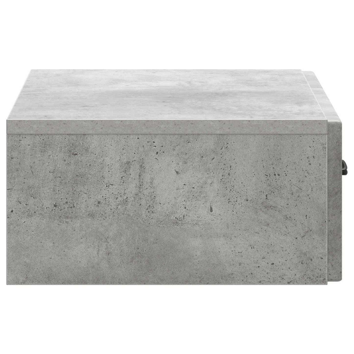Vegghengt Sidebord Betonggrå 59 x 34,5 x 17 cm Konstruert tre