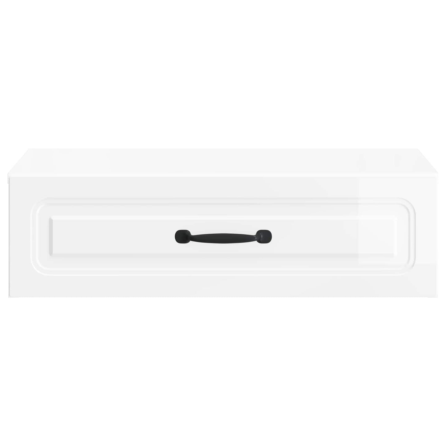 Vegghengt Sidebord Høgglans hvit 59 x 34,5 x 17 cm