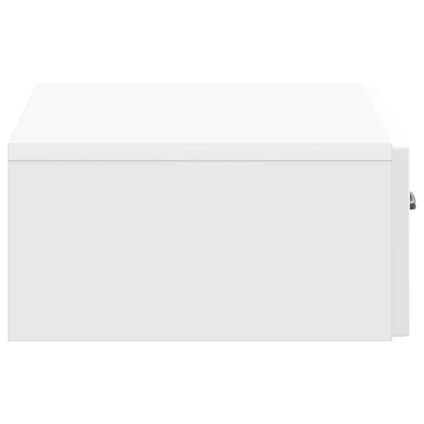 Vegghengt Sidebord Høgglans hvit 59 x 34,5 x 17 cm