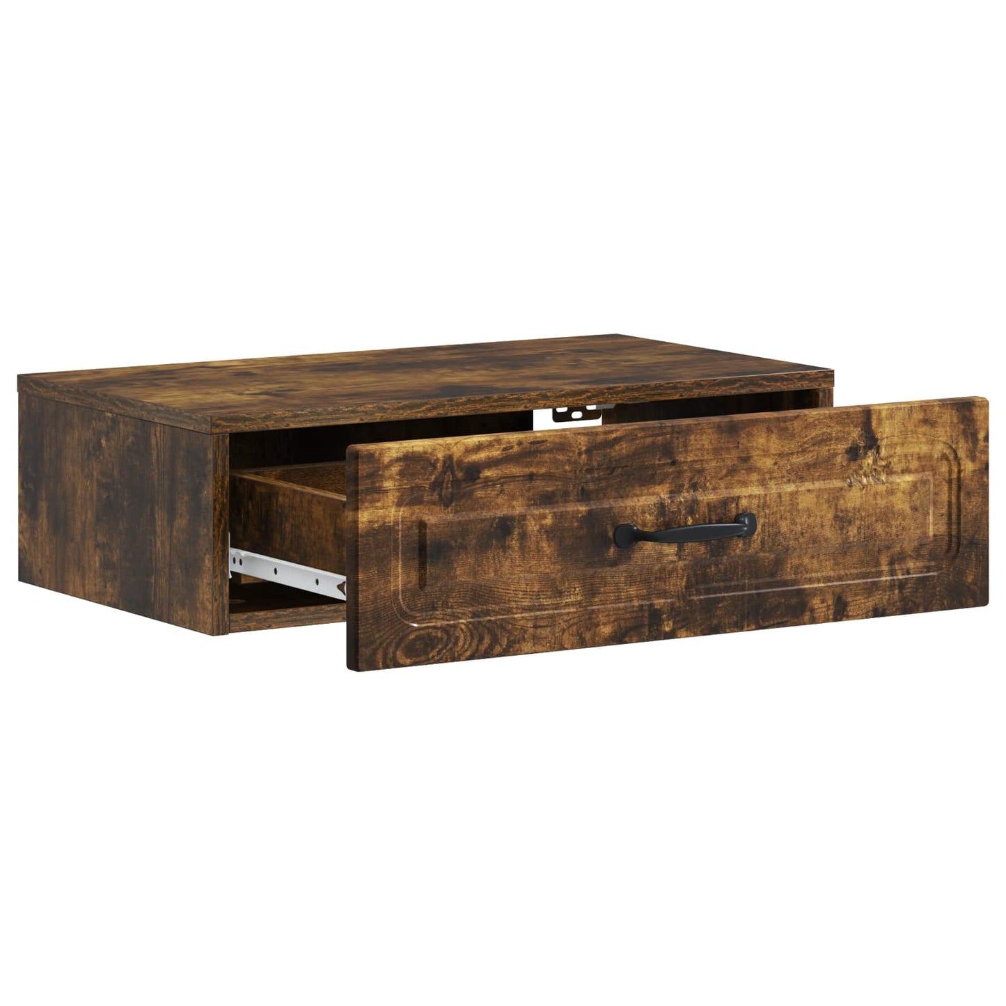 Vegghengt Sidebord Røkt Eik 59 x 34,5 x 17 cm Konstruert tre