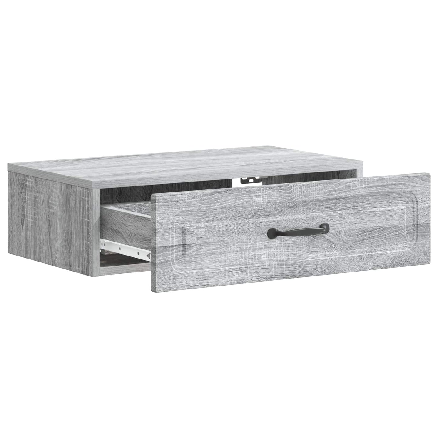 Vegghengt Sidebord Grå sonoma 59 x 34,5 x 17 cm Konstruert tre