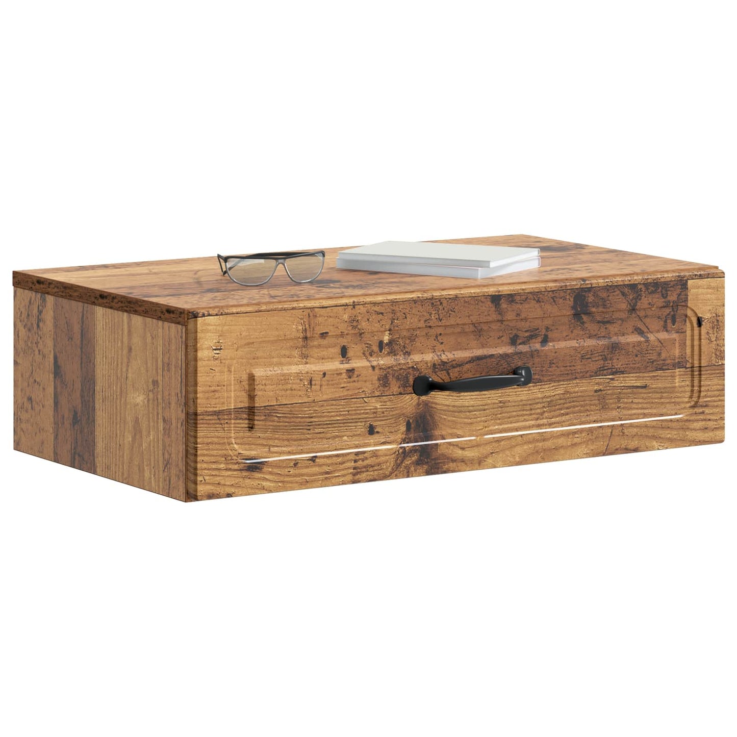 Vegghengt Sidebord Gammelt tre 59 x 34,5 x 17 cm Konstruert tre