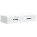 Vegghengt Sidebord Hvit 87,5 x 34,5 x 17 cm Konstruert tre