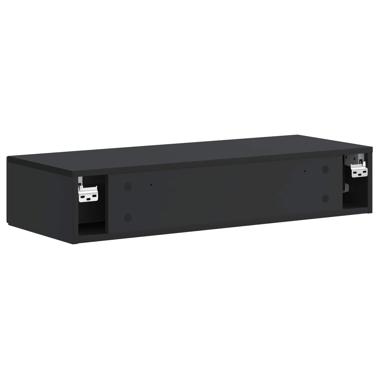 Vegghengt Sidebord Svart 87,5 x 34,5 x 17 cm Konstruert tre