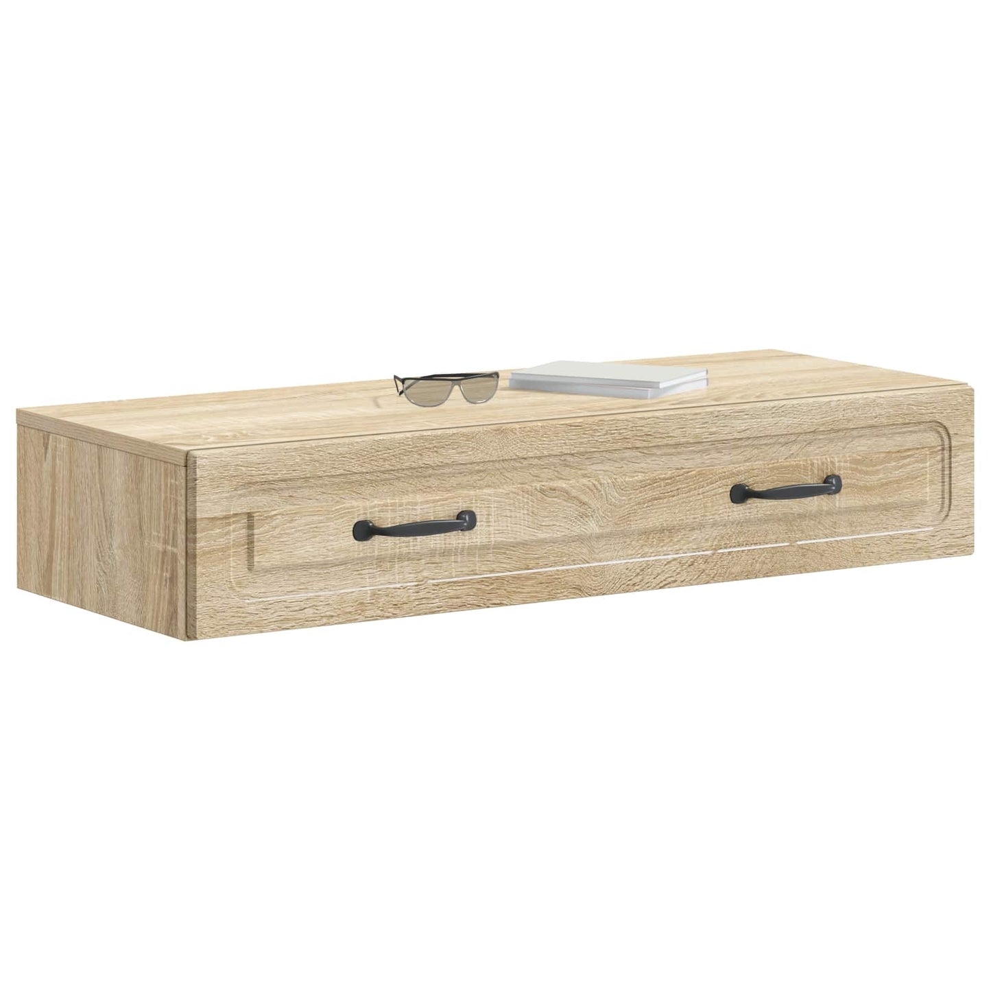 Vegghengt Sidebord Sonoma eik 87,5 x 34,5 x 17 cm