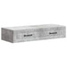 Vegghengt Sidebord Betonggrå 87,5 x 34,5 x 17 cm Konstruert tre