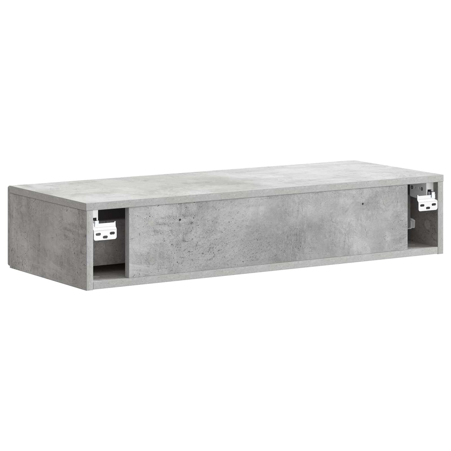 Vegghengt Sidebord Betonggrå 87,5 x 34,5 x 17 cm Konstruert tre