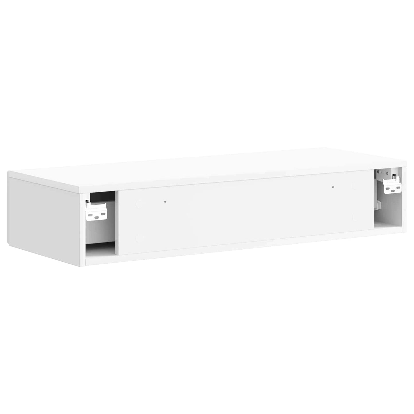 Vegghengt Sidebord Høgglans hvit 87,5 x 34,5 x 17 cm