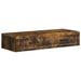 Vegghengt Sidebord Røkt Eik 87,5 x 34,5 x 17 cm Konstruert tre
