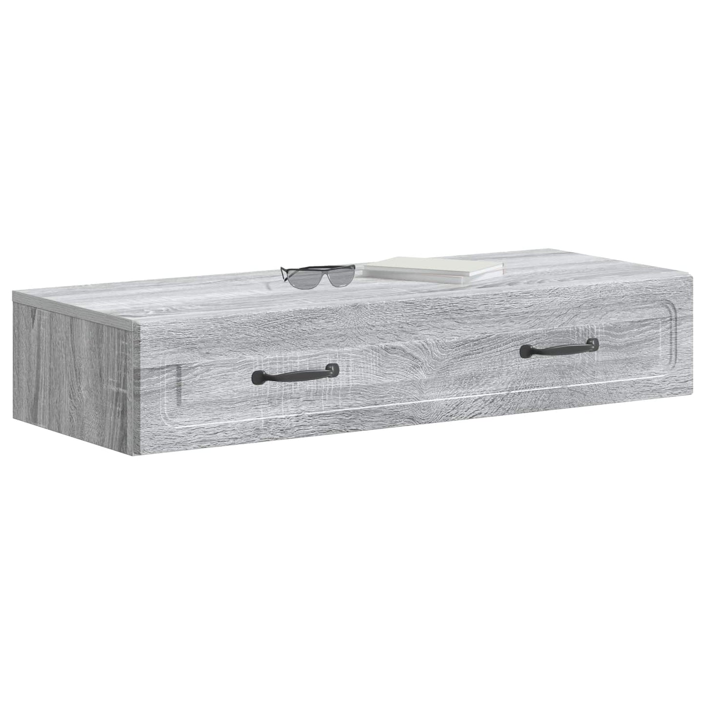 Vegghengt Sidebord Grå sonoma 87,5 x 34,5 x 17 cm
