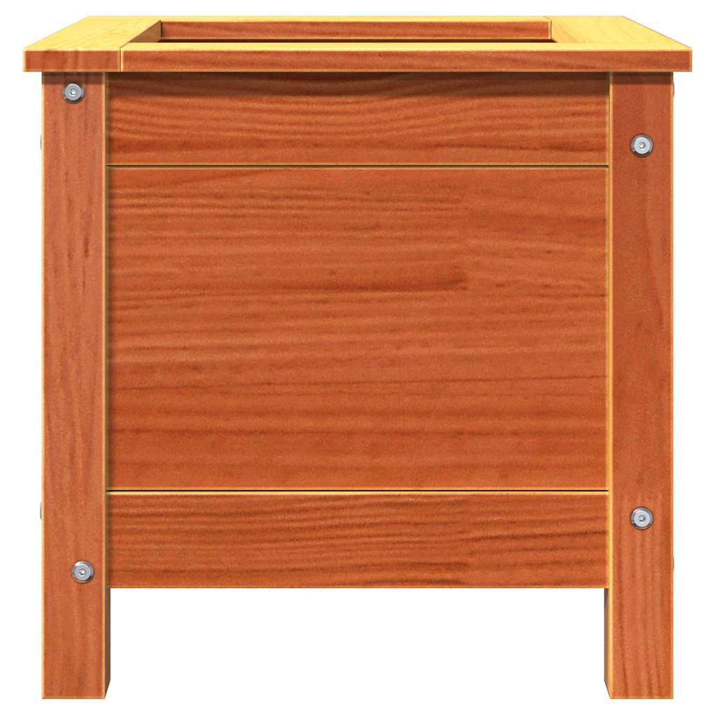 Hageblomsterpotte Vokset Brun 40 x 40 x 39 cm Massiv furu