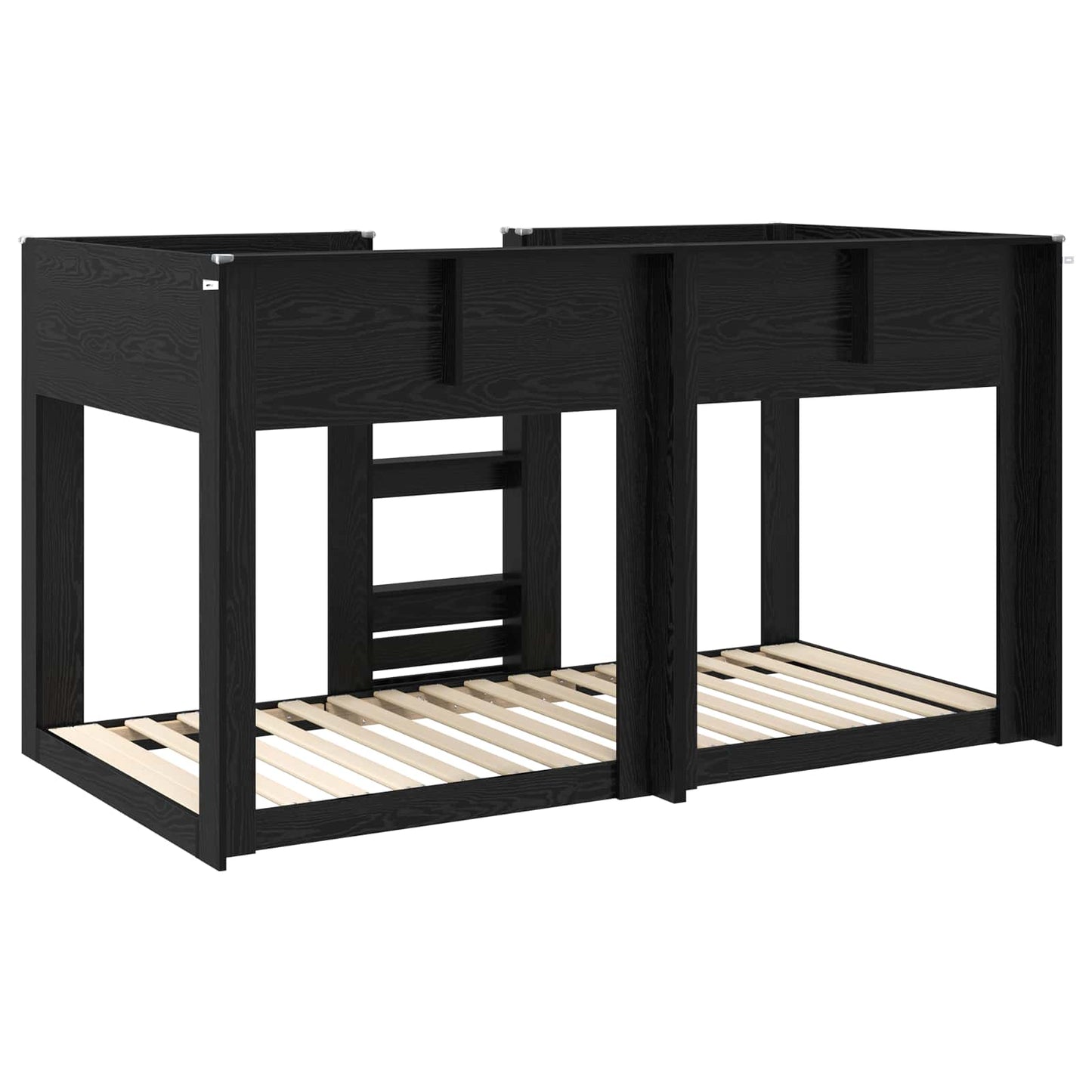 Køyeseng for Barn Svart Eik 75 x 190 cm Konstruert tre