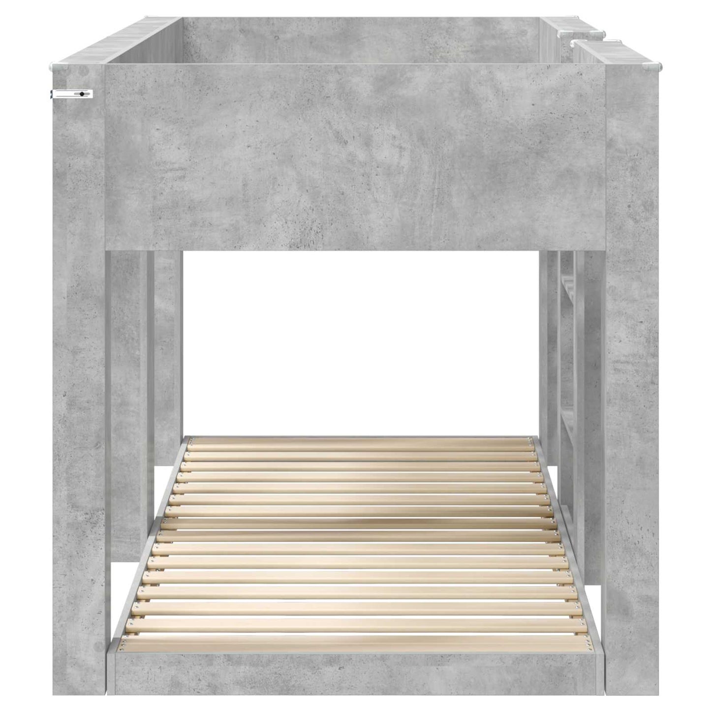 Køyeseng for Barn Betonggrå 100 x 200 cm Konstruert tre
