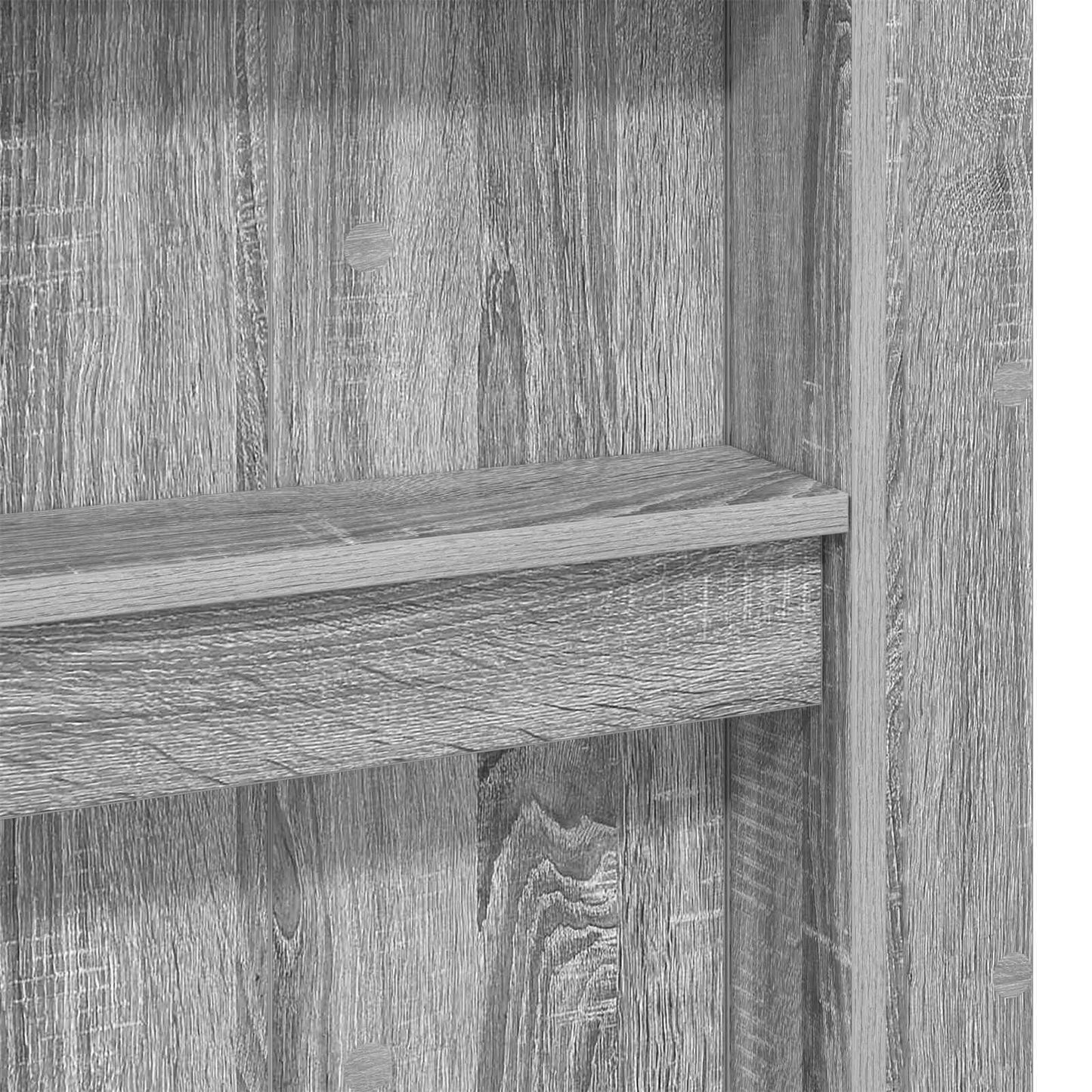 Loft seng ramme med skrivebord Grå Sonoma 75 x 190 cm