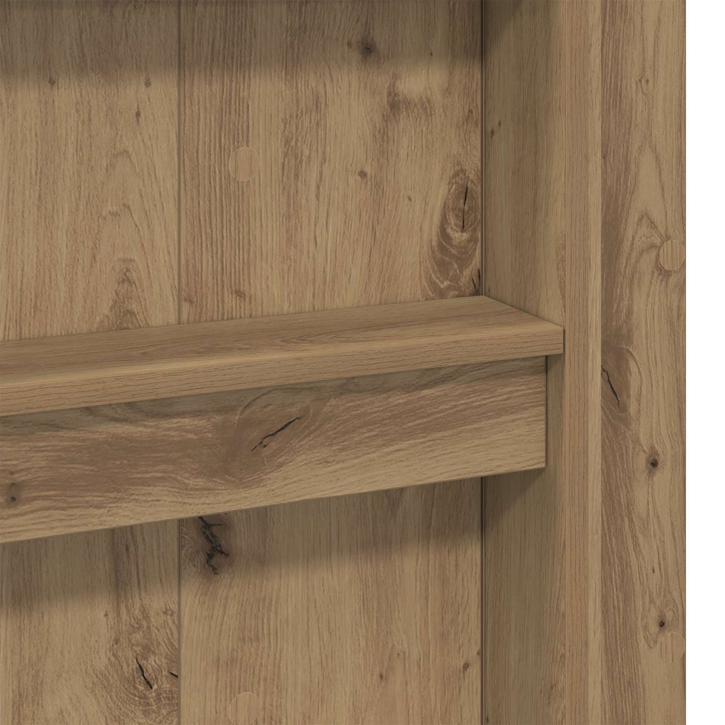 Loft seng ramme med skrivebord Artisan Eik 75 x 190 cm