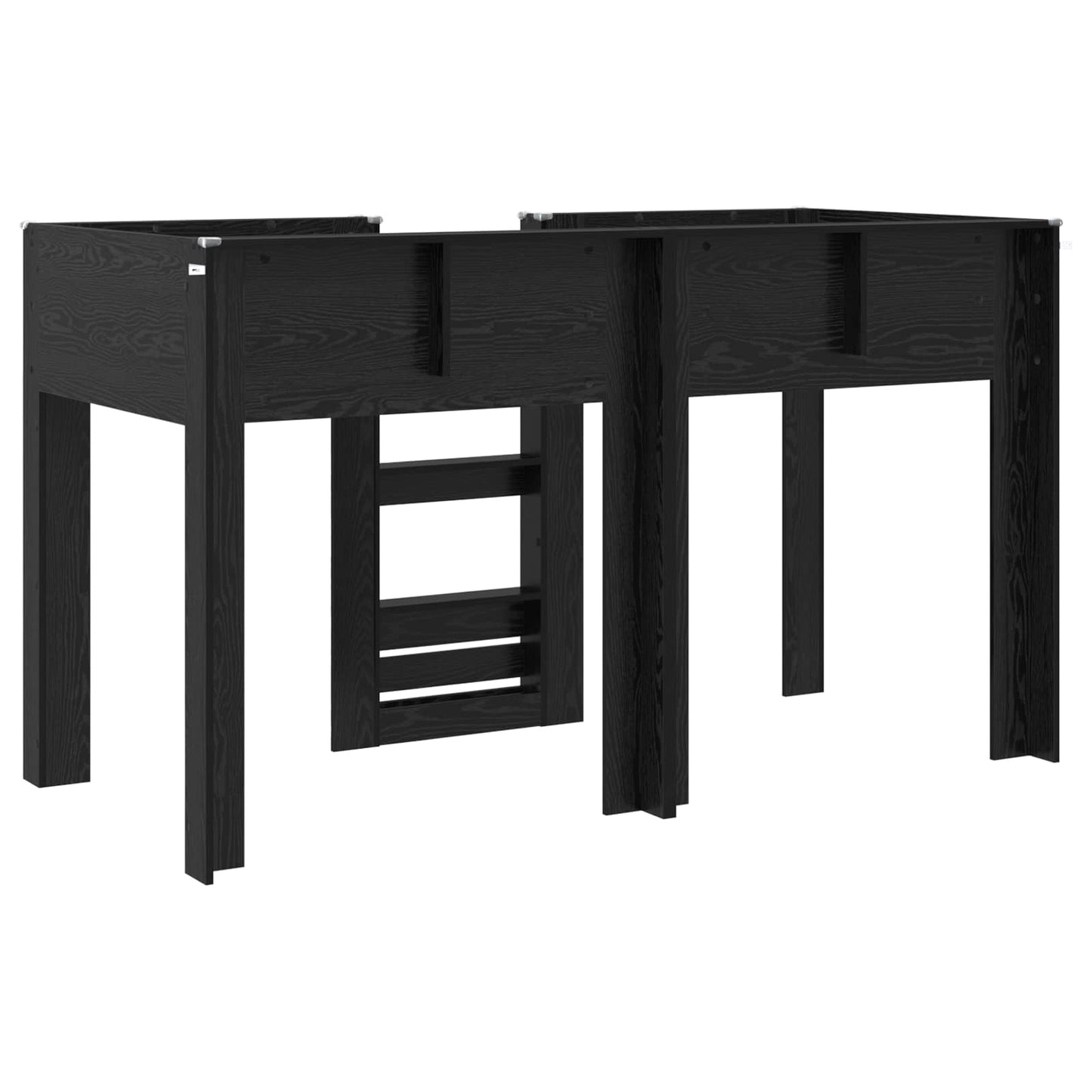 Køyeseng for Barn Svart Eik 75 x 190 cm Konstruert tre