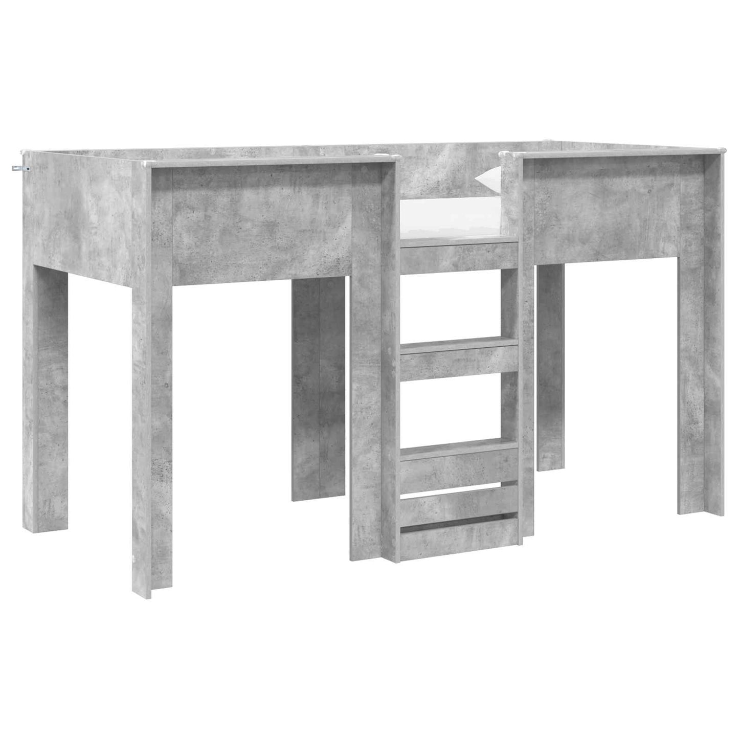 Køyeseng for Barn Betonggrå 75 x 190 cm Konstruert tre