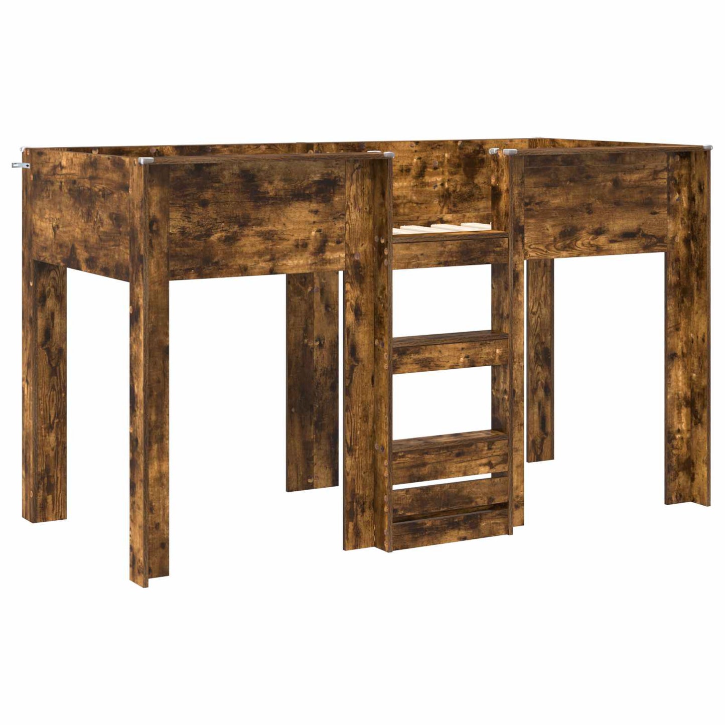 Køyeseng for Barn Røkt eik 75 x 190 cm Konstruert tre