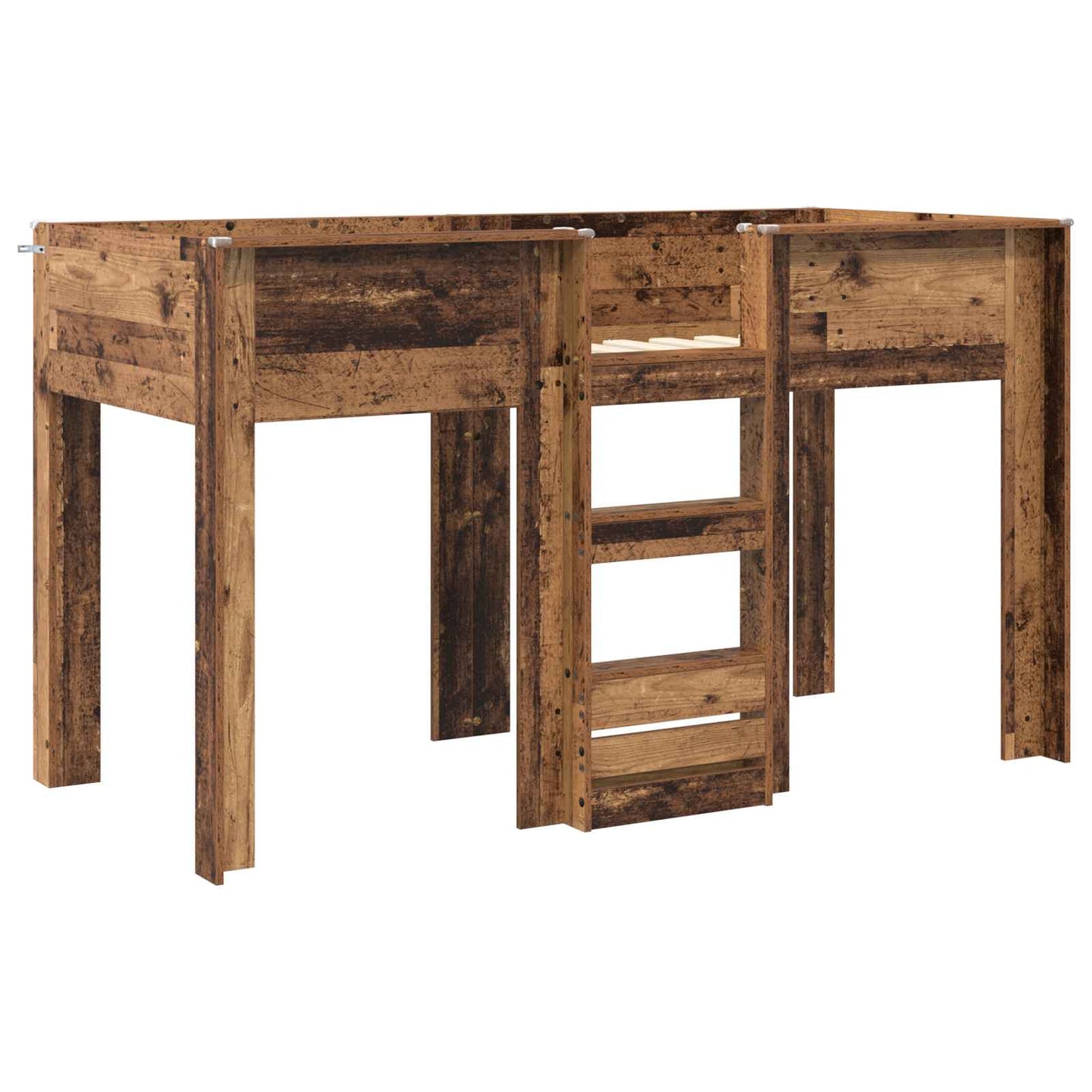 Køyeseng for Barn Gammelt tre 75 x 190 cm Konstruert tre