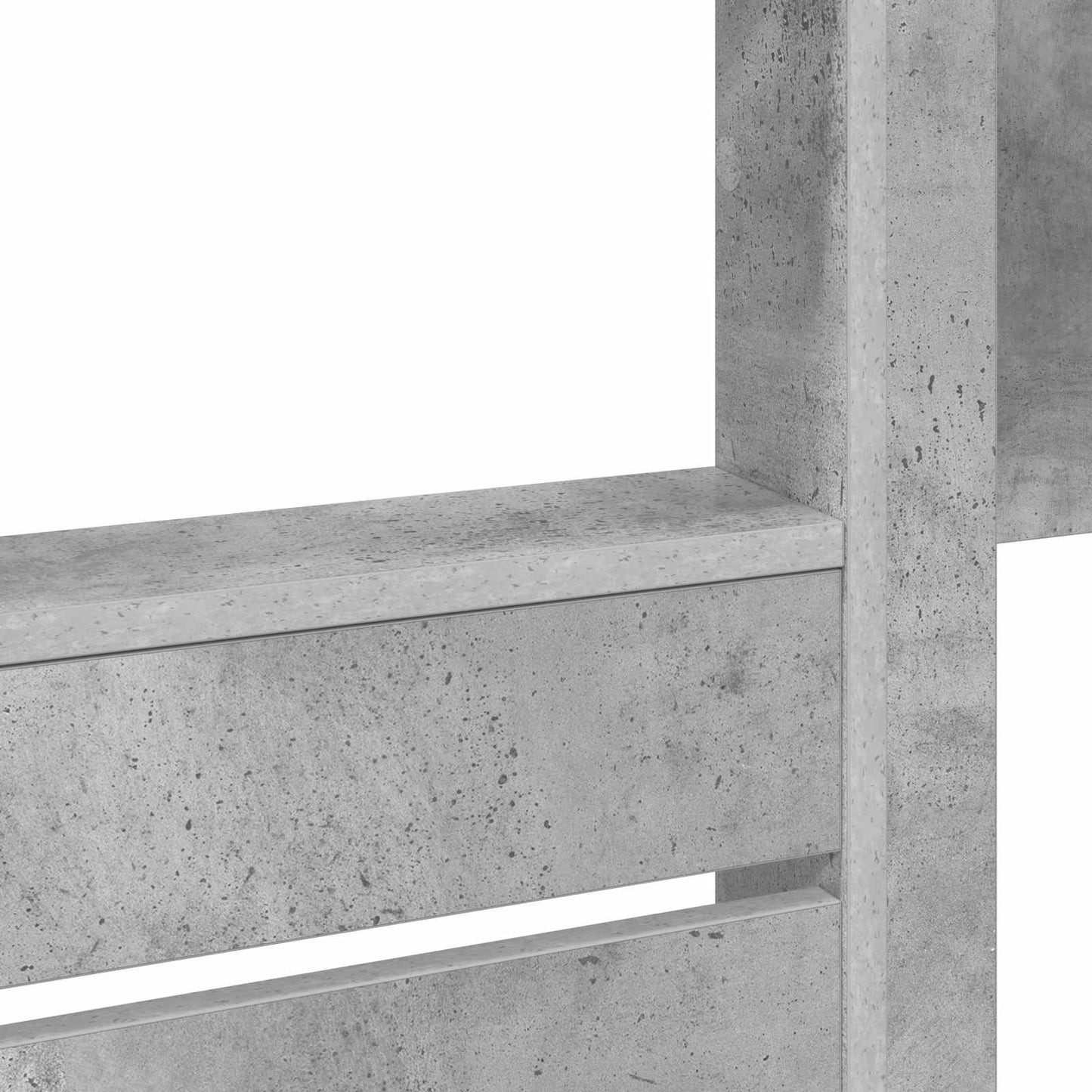 Køyeseng for Barn Betonggrå 80 x 200 cm Konstruert tre