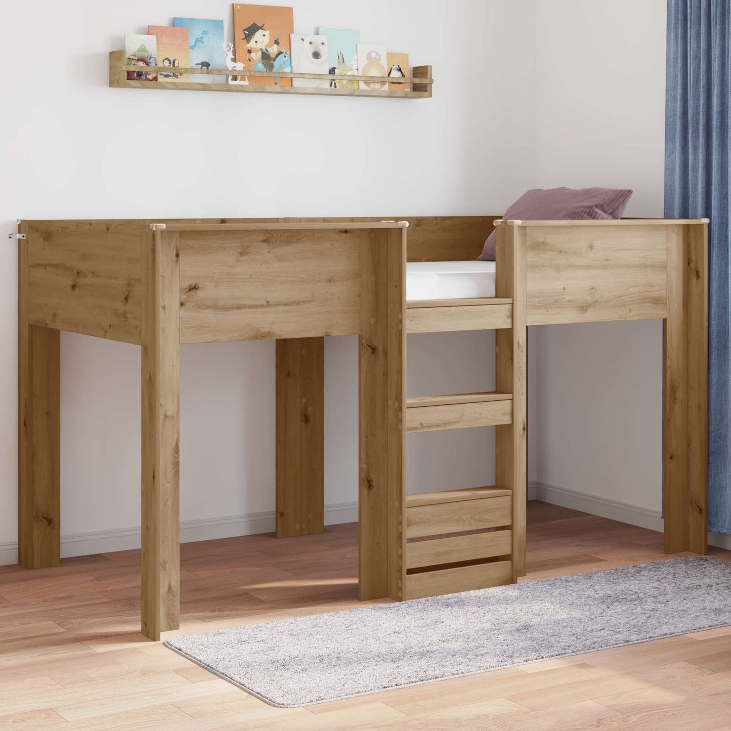 Køyeseng for Barn Artisan Eik 80 x 200 cm Konstruert tre